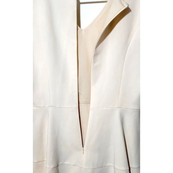 Gal Meets Glam Dress Sz 12 Ivory Midi Classic Modest Femme Romantic Chic Retro - Picture 6 of 12